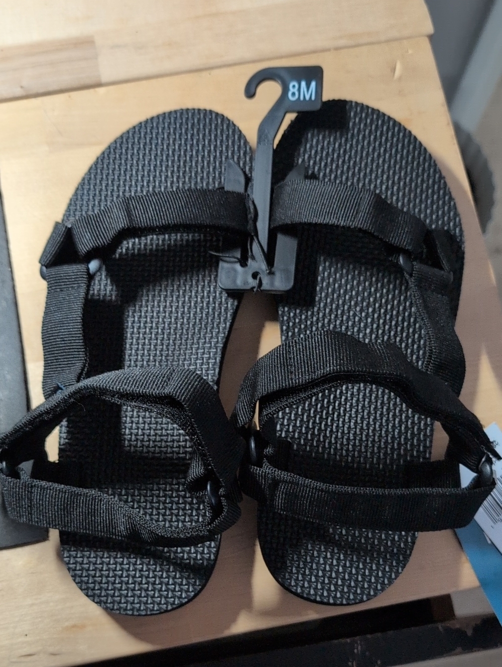 JBU Black Women’s Adjustable Strap Sandals Size 8 New